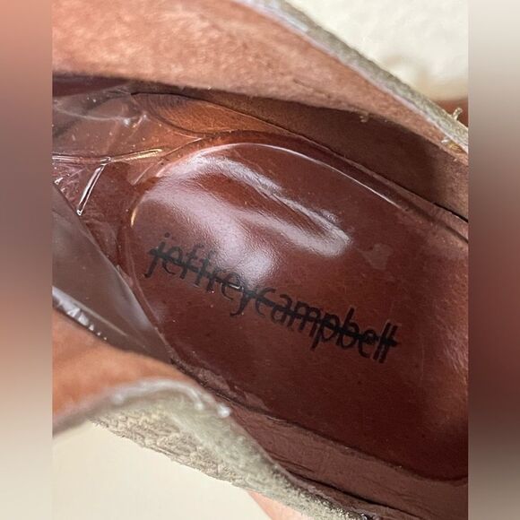 Jeffrey Campbell Cromwell pointed toe Ankle Bootie suede snake embossed 10 - Picture 11 of 16